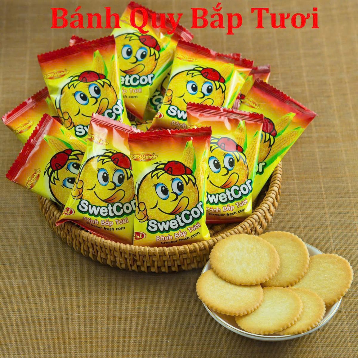 Bánh Quy Cân Vị Bắp Tân Việt Nhật