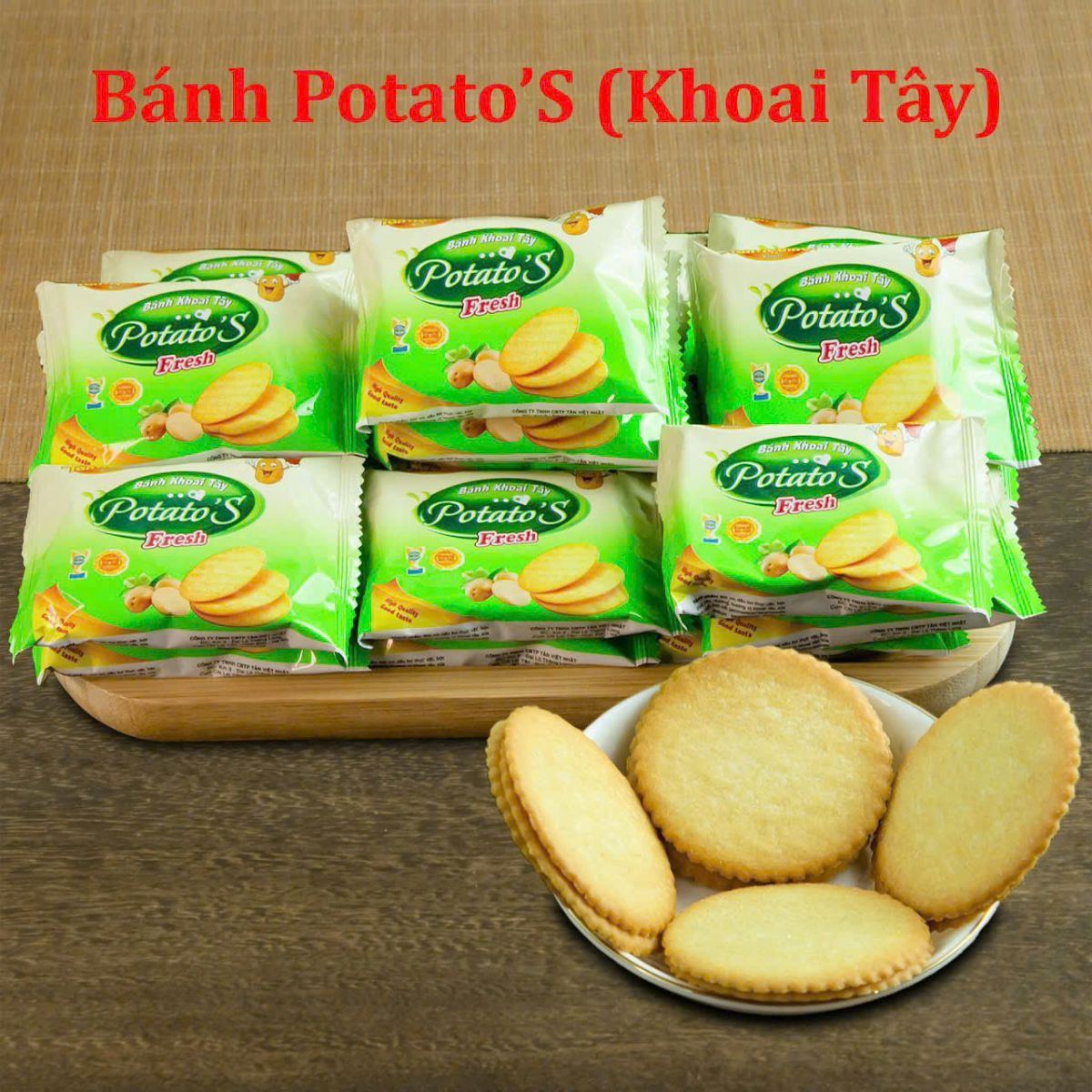 Bánh Quy Cân Vị Khoai Tây Tân Việt Nhật