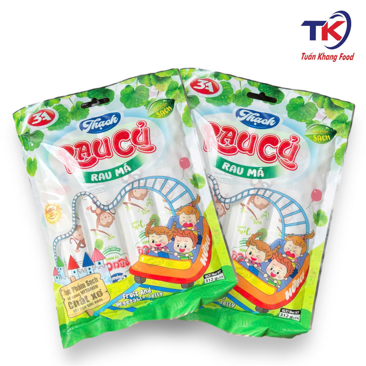 Thạch Rau Củ Vị Rau Má 312G