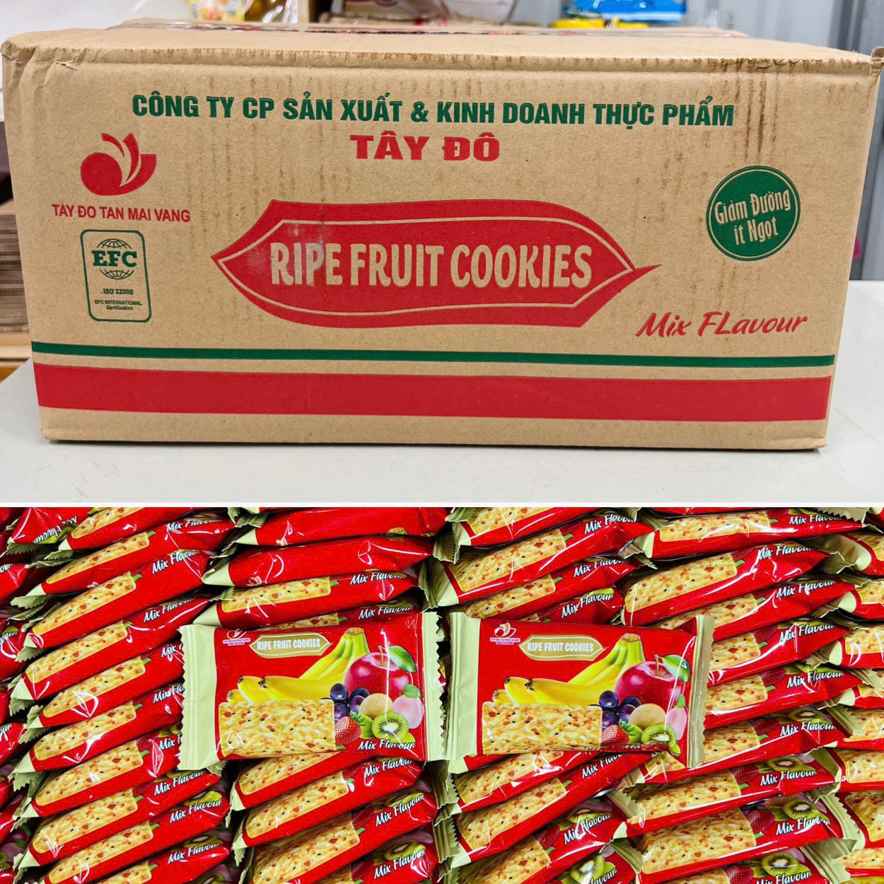 Bánh Quy Vị Hoa Quả Mix 3.8KG