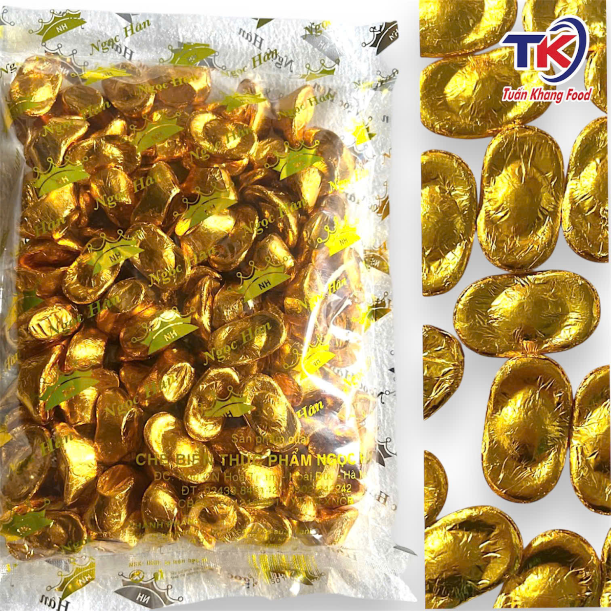  Socola Thỏi Vàng Túi 1Kg 