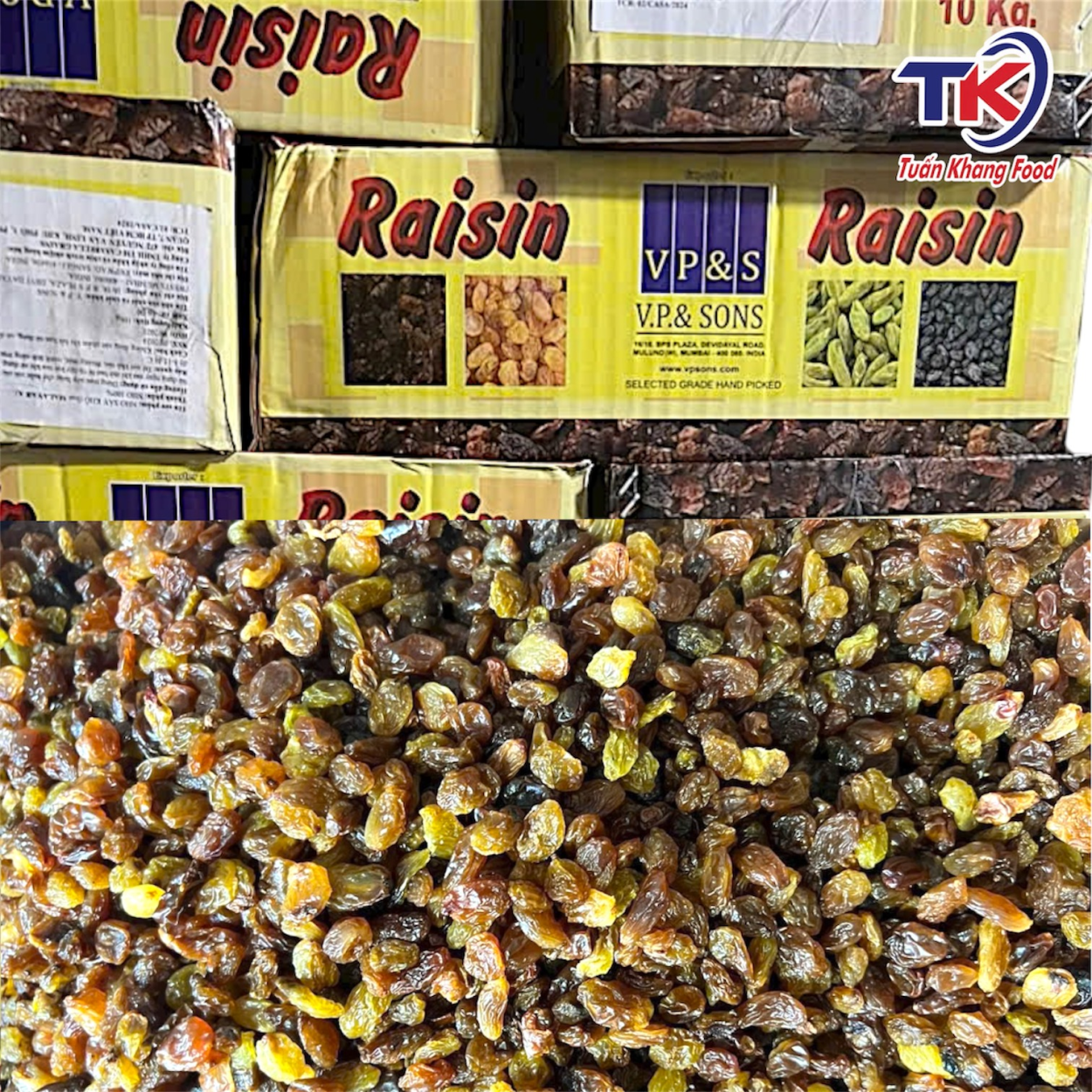 Nho SunView Raisins Xá 10Kg
