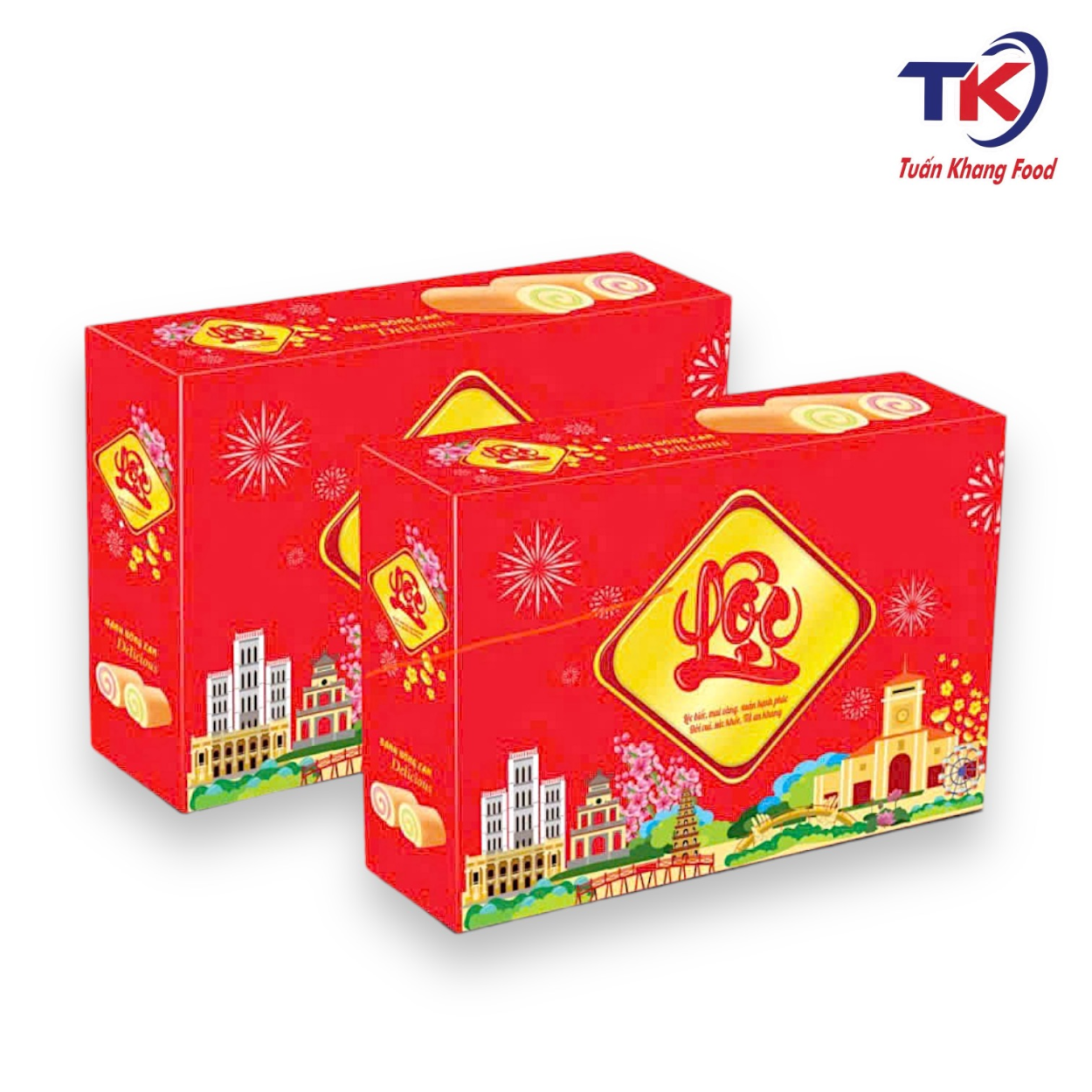 Bánh Hộp Bông Lan LỘC 150G 