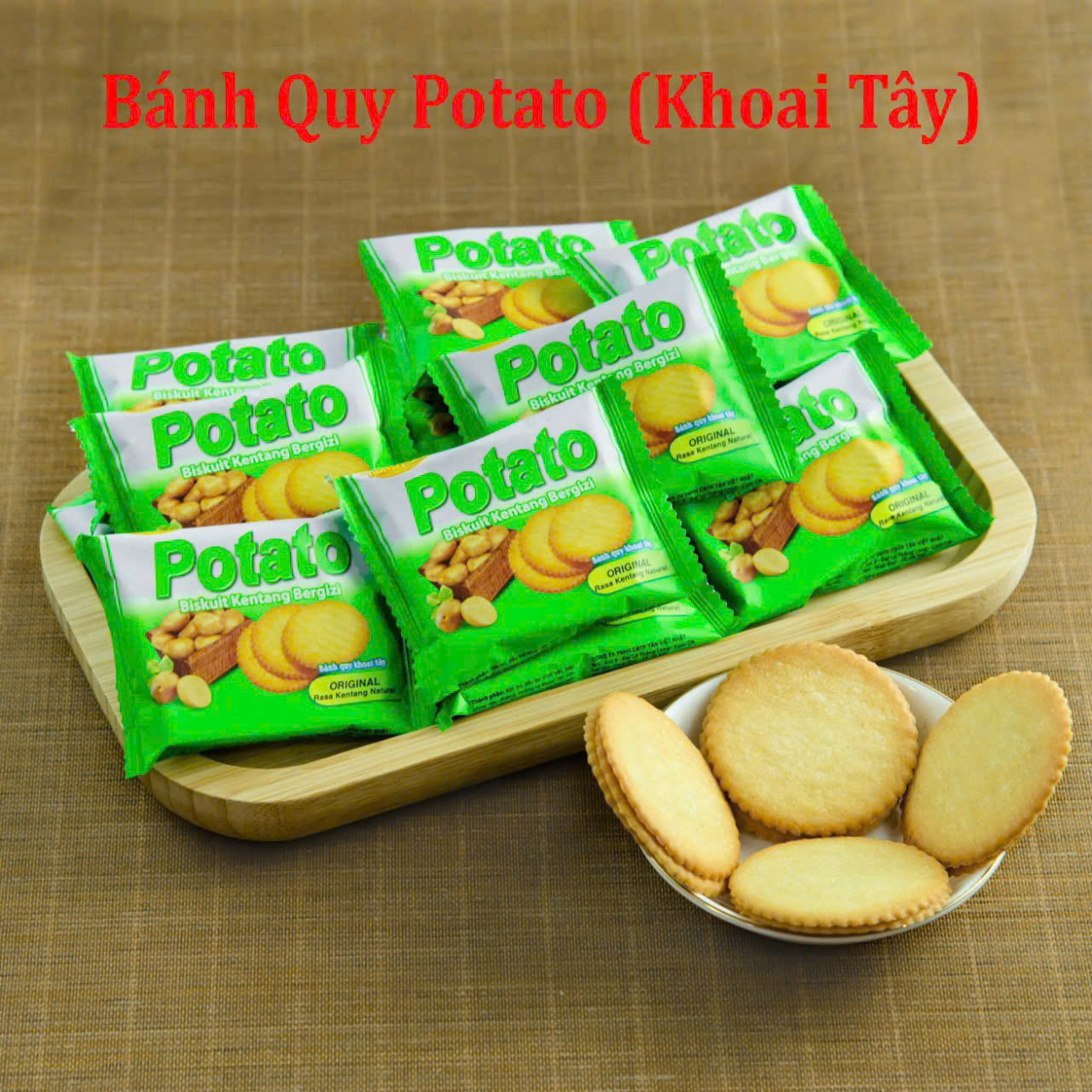 Bánh Quy Cân Vị Khoai Tây Tân Việt Nhật