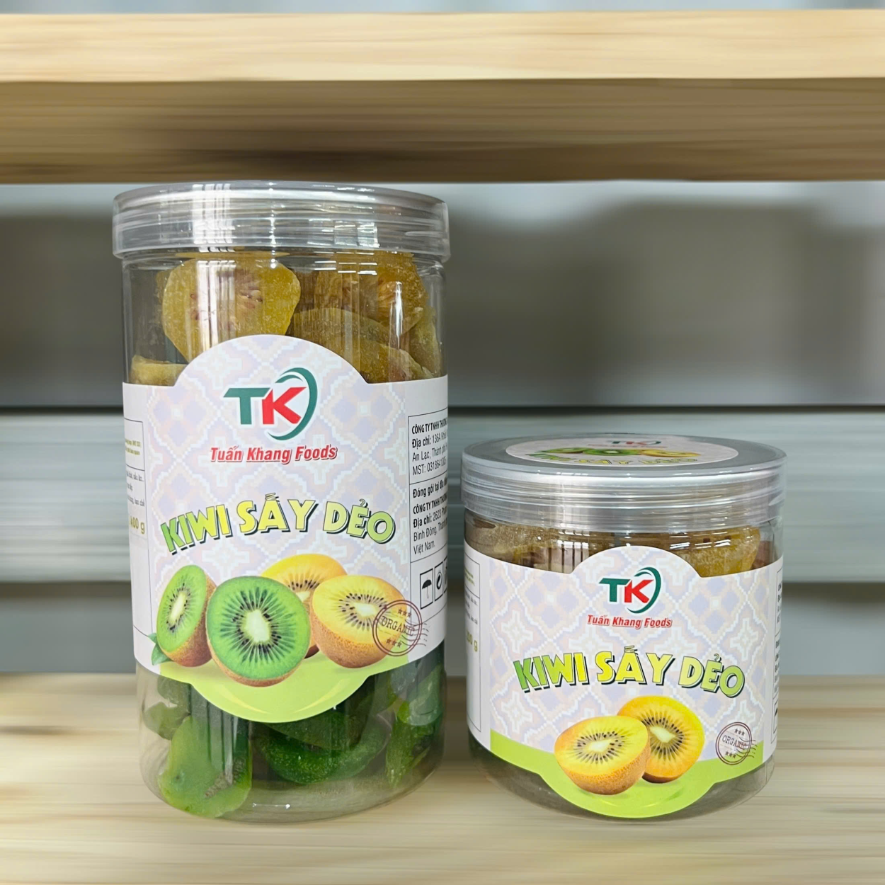 Mứt Kiwi Xanh Mix Vàng Sấy Dẻo 