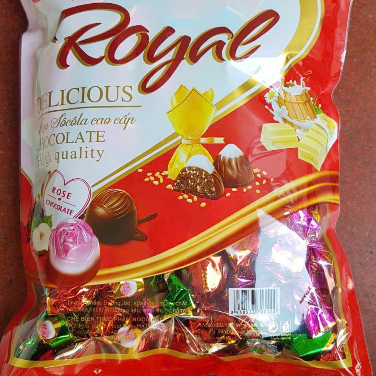 Socola Hoa Hồng viên xoắn gói 1kg