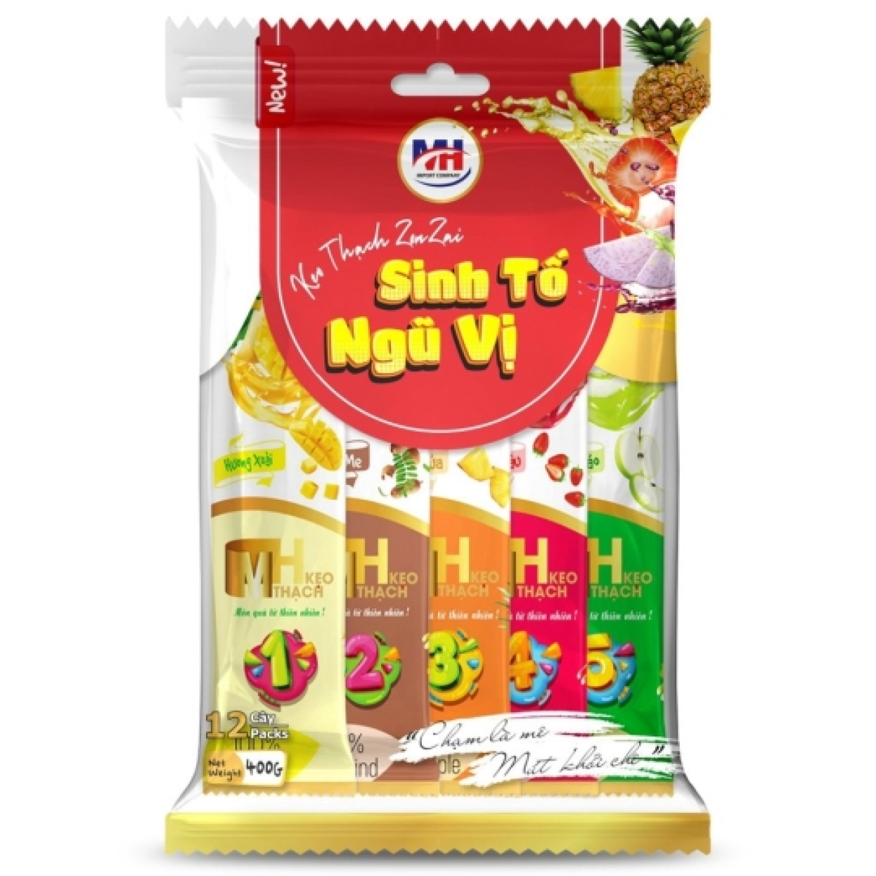 Kẹo Thạch Zòn Zai Dài MH - 400g