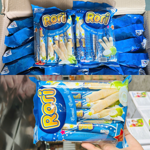 Bánh Snack RoRi Nhân Kem Dừa Nhỏ 110G