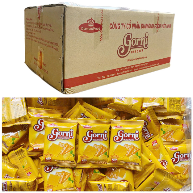 Bánh GORNI Cracker Phủ Phô Mai 4KG