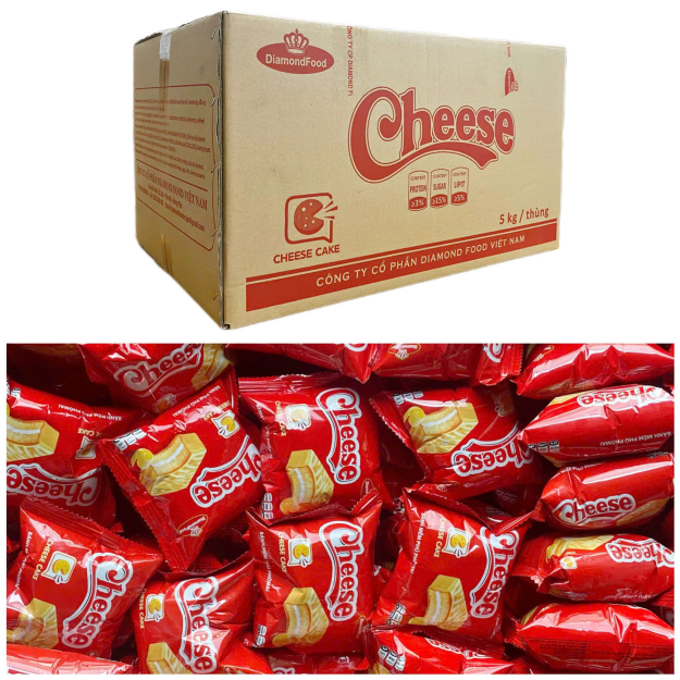 Bánh CHEESE Mềm Phủ Phô Mai Xá 5Kg