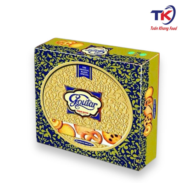 Bánh Goutar Hộp Hoa Văn 120G - Có Túi 
