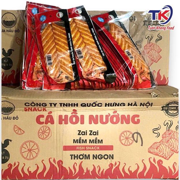 Snack Bim Ướt Cá Hồ Nướng 300 Gói /1 Thùng