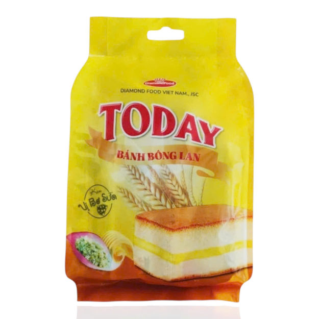 Bánh Bông Lan Bơ Sữa Today gói 180g