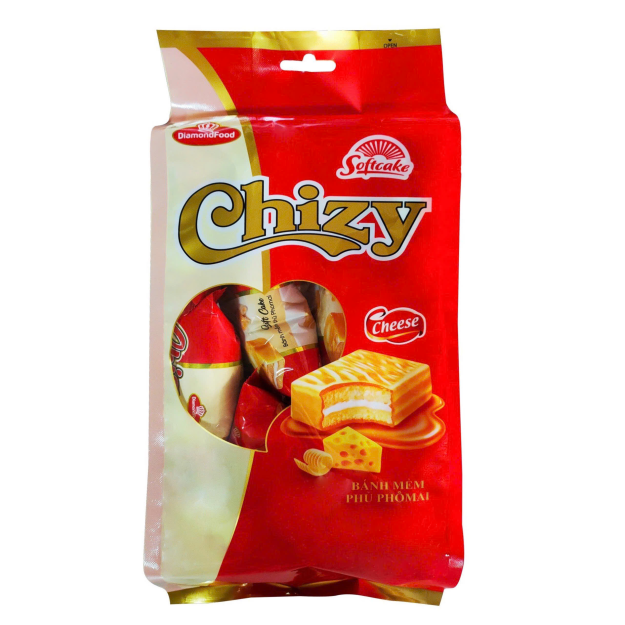Bánh Chizy Phủ Phô Mai gói 230g