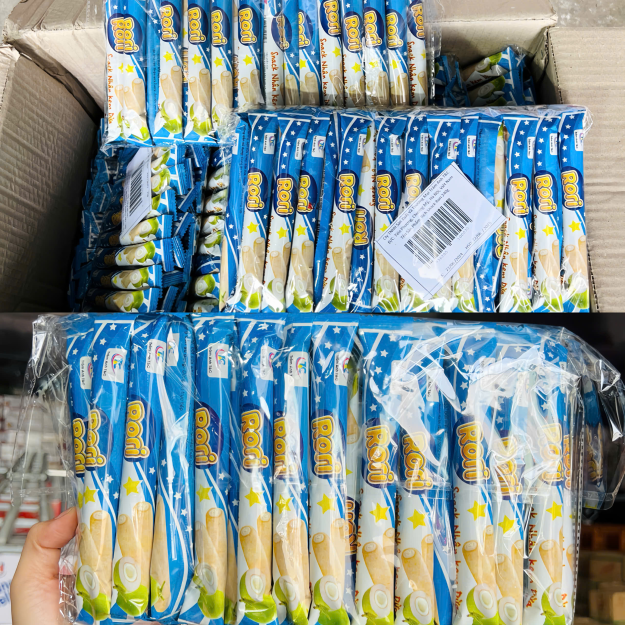 Bánh Snack RoRi Nhân Kem Dừa Lớn 240G