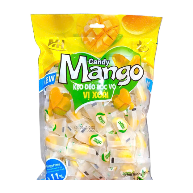 Kẹo Dẻo Bóc Vỏ Xoài Vàng 1kg