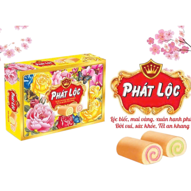 Bánh Hộp Gói Quà Tết Phát Lộc 